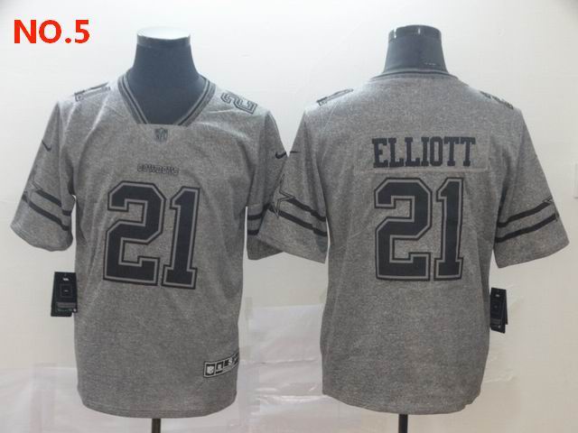 Men's Dallas Cowboys #21 Ezekiel Elliott Jerseys NO.5;